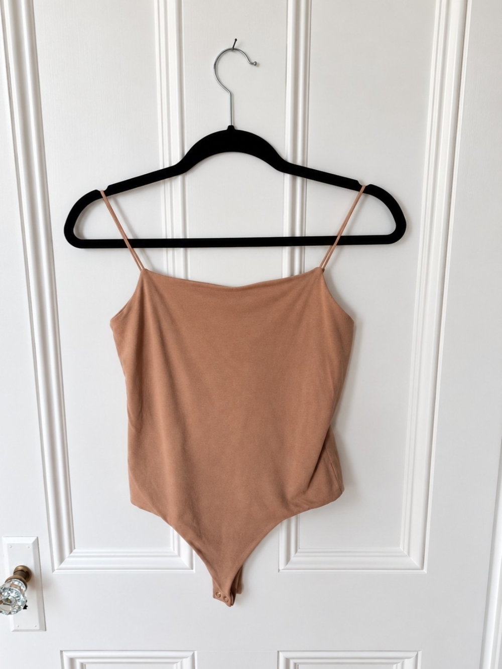 Banana Republic Tan/Nude Spaghetti Strap Bandeau Bodysuit